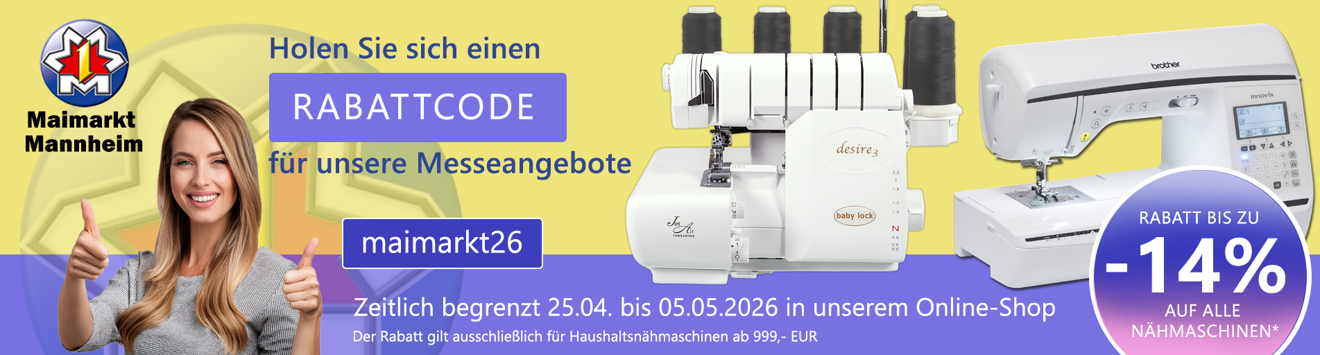 Maimarkt 2026 - Banner babylock